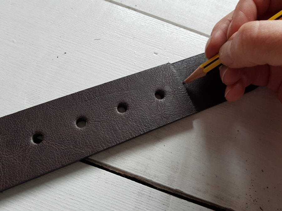 how to make leather strap shelf